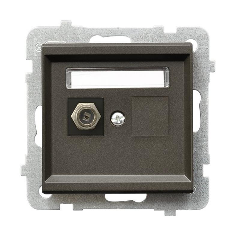 Ospel Sonata czekoladowy - gniazdo antenowe typu F GPA-1RF/m/40