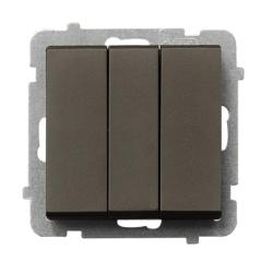 Ospel Sonata czekoladowy - łącznik potrójny ŁP-13R/m/40