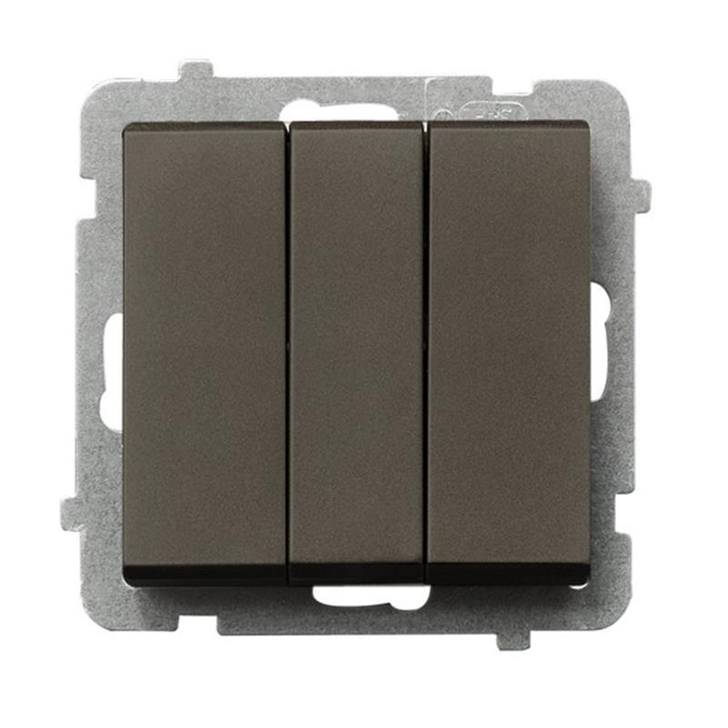 Ospel Sonata czekoladowy - łącznik potrójny ŁP-13R/m/40