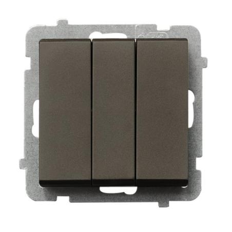 Ospel Sonata czekoladowy - łącznik potrójny ŁP-13R/m/40