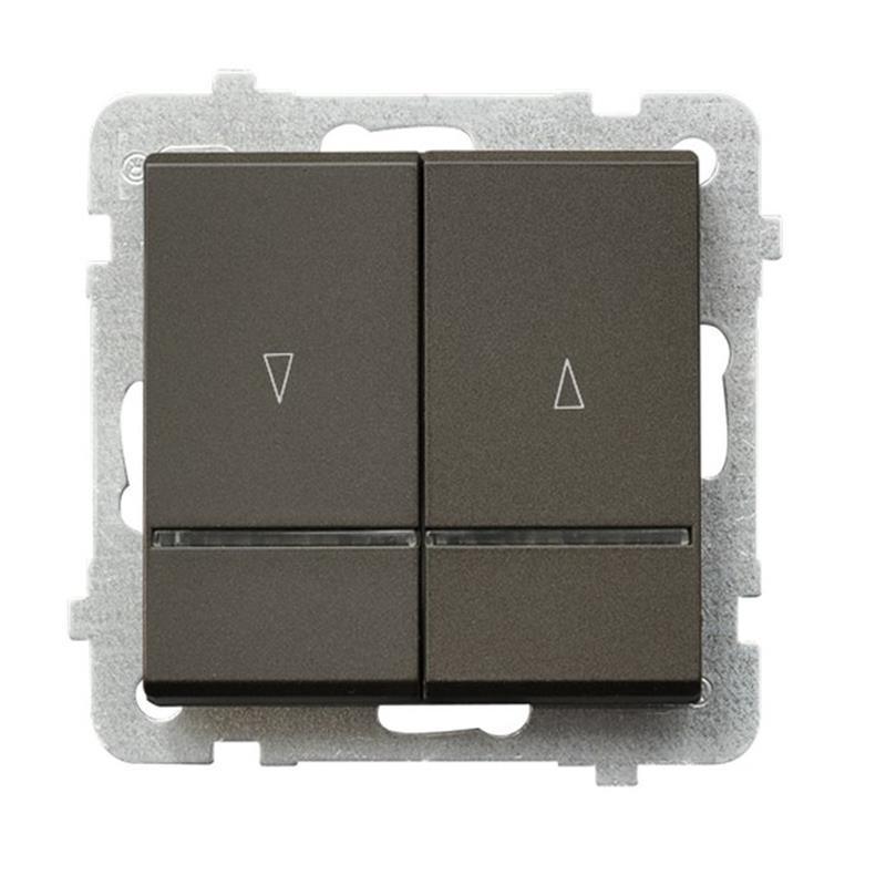 Ospel Sonata czekoladowy - łącznik żaluzyjny odbijający ŁP-7RS/m/40