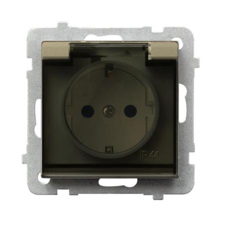Ospel Sonata szampański - gniazdo bryzgoszczelne (+0) SCHUKO GPH-1RS/m/39/d
