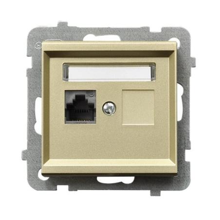 Ospel Sonata szampański - gniazdo komputerowe kat.5e GPK-1R/K/m/39