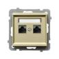 Ospel Sonata szampański - gniazdo komputerowe kat.5e GPK-2R/K/m/39