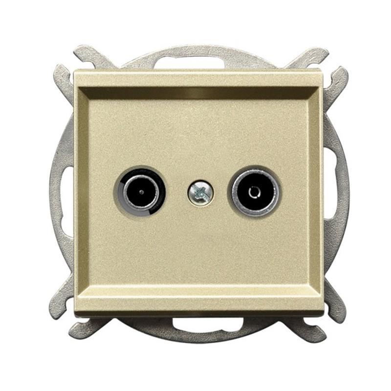 Ospel Sonata szampański - gniazdo RTV przelotowe GPA-10RP/m/39 Ospel Sonata szampański - gniazdo RTV przelotowe GPA-10RP/m/39