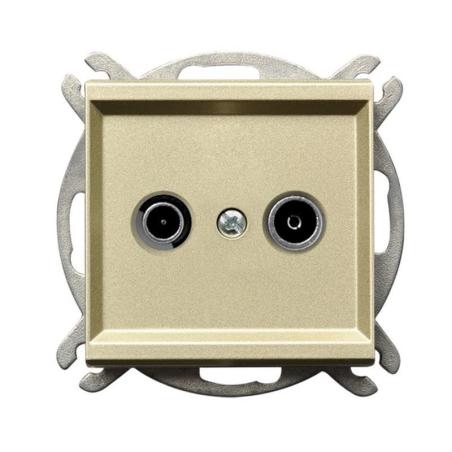 Ospel Sonata szampański - gniazdo RTV przelotowe GPA-10RP/m/39