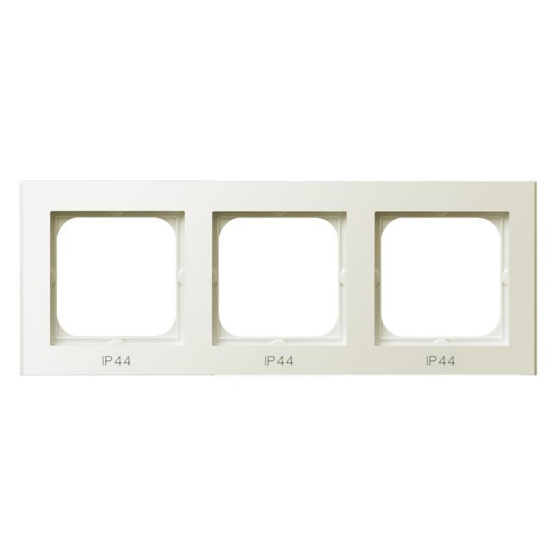 Ospel Sonata ecru - ramka IP44 RH-3R/27