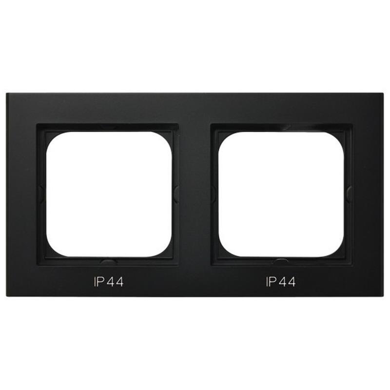 Ospel Sonata czarny - ramka IP44 RH-2R/33