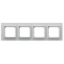 Ospel Sonata białe szkło - ramka R-4RGC/31/00 (4mm)