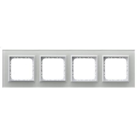 Ospel Sonata białe szkło - ramka R-4RGC/31/00 (4mm)