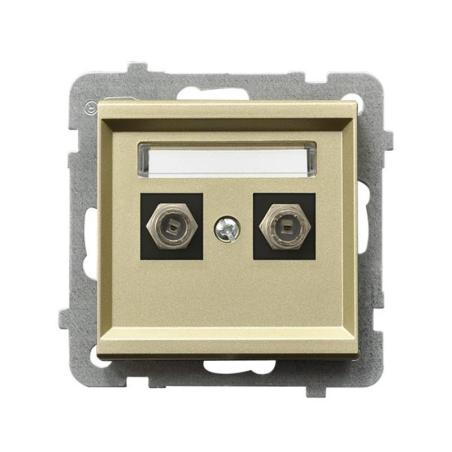 Ospel Sonata szampański - gniazdo antenowe podwójne typu F GPA-2RF/m/39