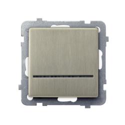 Ospel Sonata nowe srebro - łącznik jednobiegunowy ŁP-1RMS/m/44