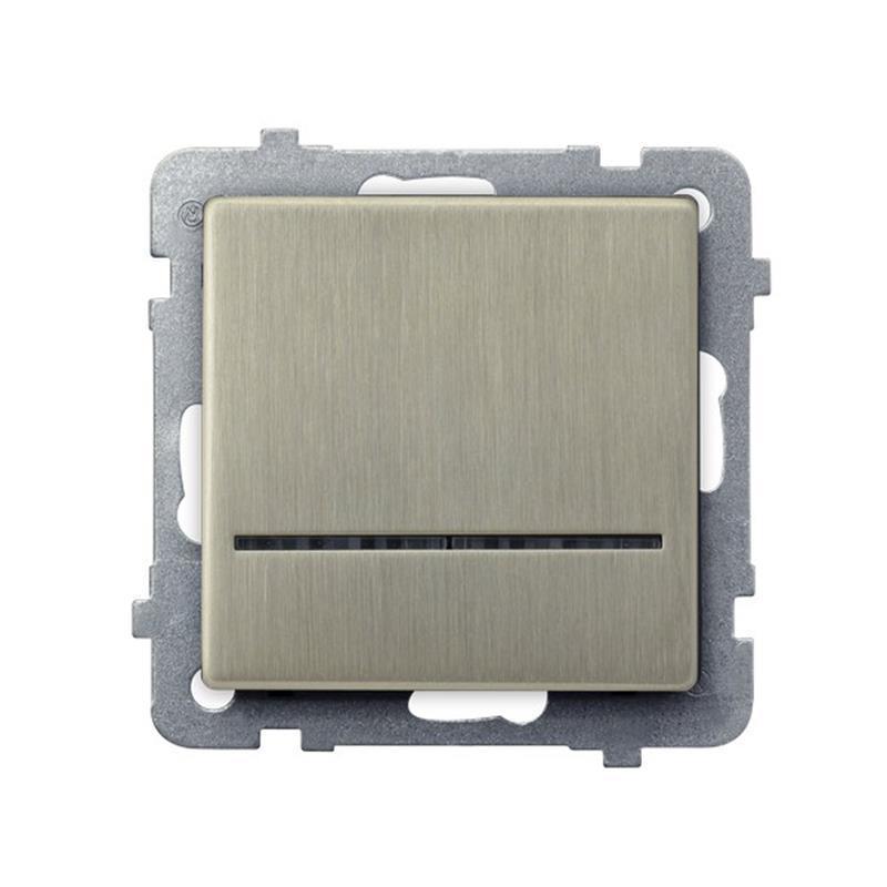 Ospel Sonata nowe srebro - łącznik jednobiegunowy ŁP-1RMS/m/44 Ospel Sonata nowe srebro - łącznik jednobiegunowy ŁP-1RMS/m/44