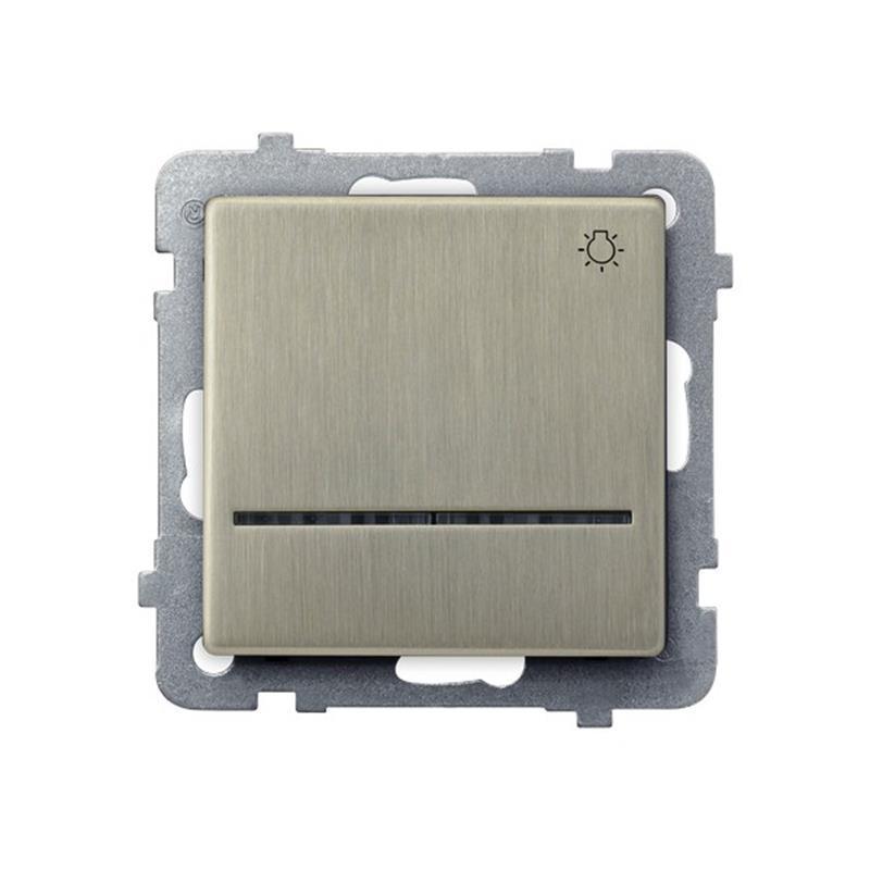 Ospel Sonata nowe srebro - łącznik światło ŁP-5RMS/m/44