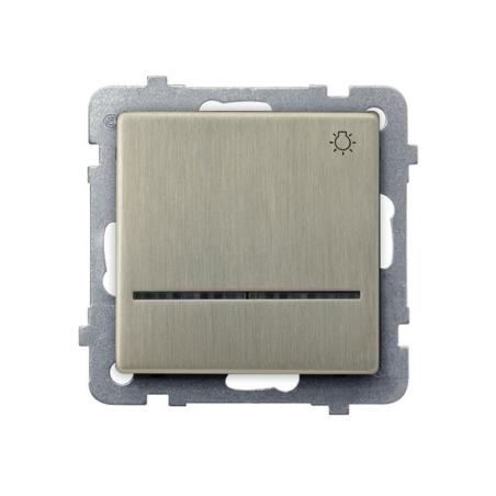 Ospel Sonata nowe srebro - łącznik światło ŁP-5RMS/m/44