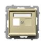 Ospel Sonata szampański - obudowa gniazda pojedynczego typu Keystone prosta GPK-1R/p/39