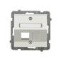 Ospel Sonata ecru - obudowa gniazda pojedynczego typu Keystone skośna GPK-1RS/p/27