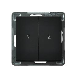 Ospel Sonata czarny - łącznik żaluzyjny stabilny ŁP-7RB/m/33 Ospel