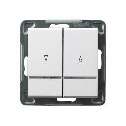 Ospel Sonata biały - łącznik żaluzyjny stabilny ŁP-7RBS/m/00 Ospel