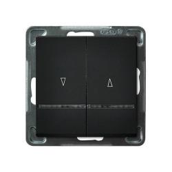 Ospel Sonata czarny - łącznik żaluzyjny stabilny ŁP-7RBS/m/33 Ospel