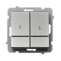 Ospel Sonata srebrny - łącznik żaluzyjny stabilny ŁP-7RBS/m/38 Ospel