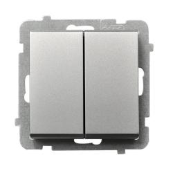 Ospel Sonata srebrny - łącznik podwójny krzyżowy ŁP-19R/m/38