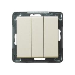 Ospel Sonata ecru - łącznik potrójny zwierny ŁP-24R/m/27 Ospel