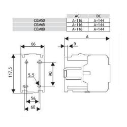 Stycznik CEM 65A 230V ETI ETI Polam