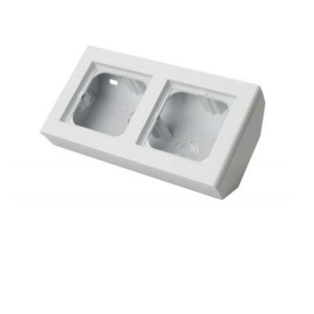 Ospel Sonata biały - puszka narożna z ramką PNP-2RN/00