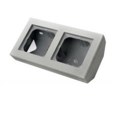 Ospel Sonata srebrny - puszka narożna z ramką PNP-2RN/38