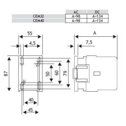 Stycznik CEM 40A 230V ETI ETI Polam