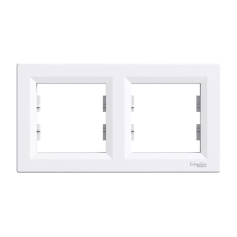 Schneider Asfora biały - ramka 2 pozioma