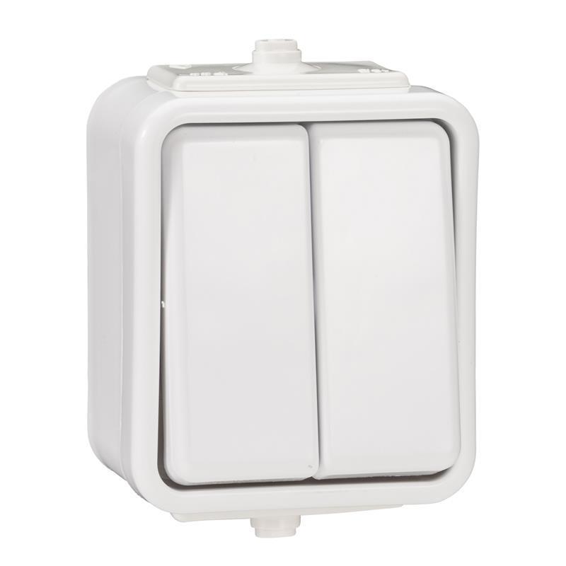 Schneider Cedar biały - łącznik świecznikowy IP44 WNt-500C