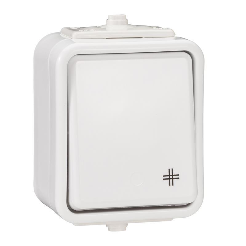 Schneider Cedar biały - łącznik krzyżowy IP44 WNt-700C