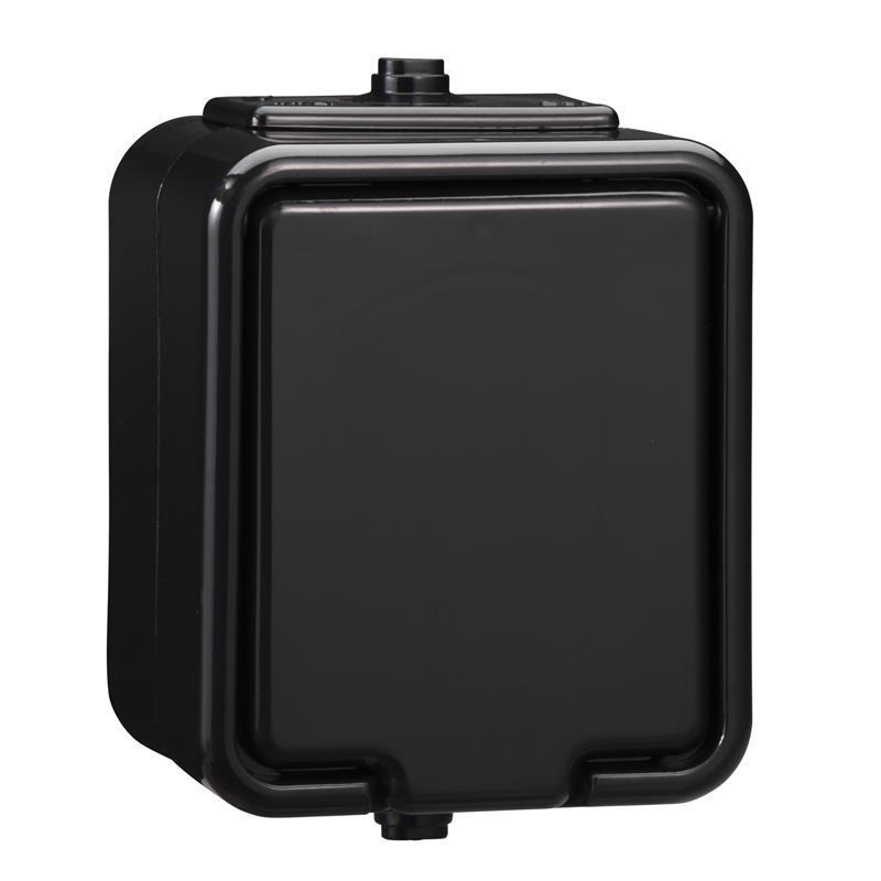 Schneider Cedar czarny - gniazdo pojedyncze IP44 Nt-130H05