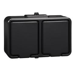 Schneider Cedar czarny - gniazdo podwójne IP44 Nt-230H05 Schneider Electric