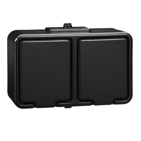 Schneider Cedar czarny - gniazdo podwójne IP44 Nt-230H05 Schneider Electric