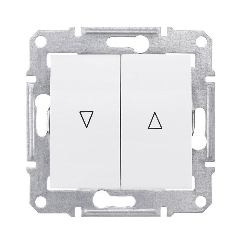 Schneider Sedna biały - łącznik żaluzyjny odbijający