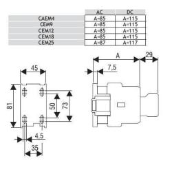 Stycznik CEM 12A 230V 1NO ETI ETI Polam