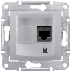 Schneider Sedna aluminium - gniazdo komputerowe 1 Schneider Electric