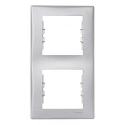 Schneider Sedna aluminium - ramka 2 pionowa Schneider Electric
