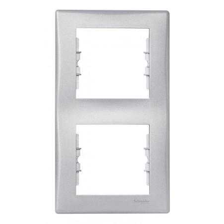 Schneider Sedna aluminium - ramka 2 pionowa Schneider Electric