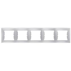 Schneider Sedna aluminium - ramka 5 pozioma Schneider Electric