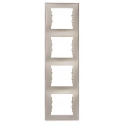 Schneider Sedna satyna - ramka 4 pionowa Schneider Electric