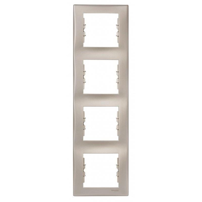 Schneider Sedna satyna - ramka 4 pionowa