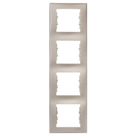 Schneider Sedna satyna - ramka 4 pionowa