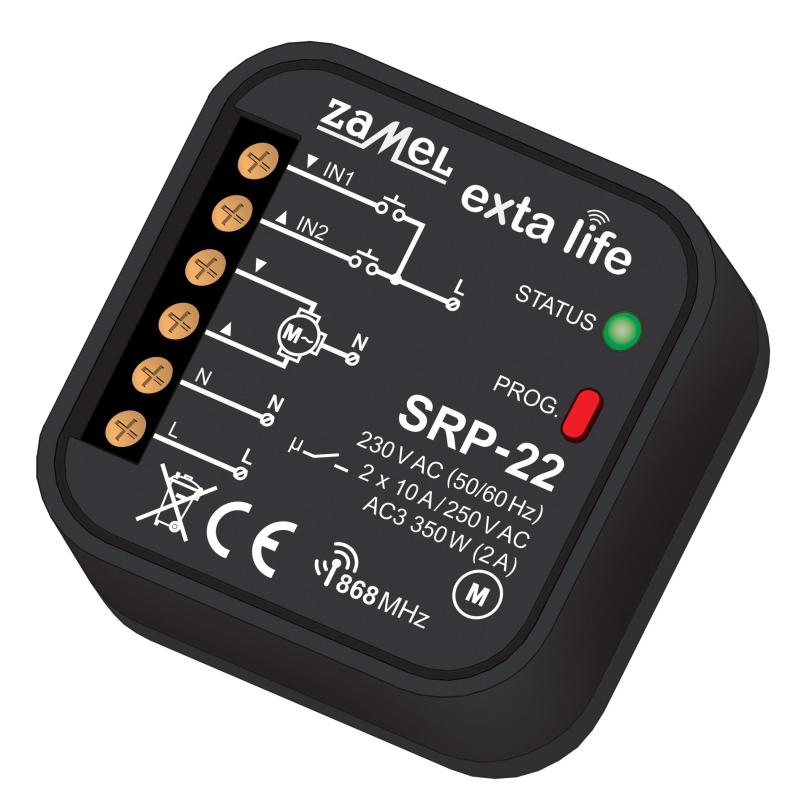Exta Life - radiowy sterownik rolet dopuszkowy SRP-22