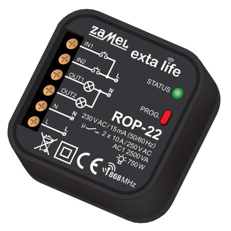 Exta Life - radiowy odbiornik dopuszkowy 2-kanałowy ROP-22