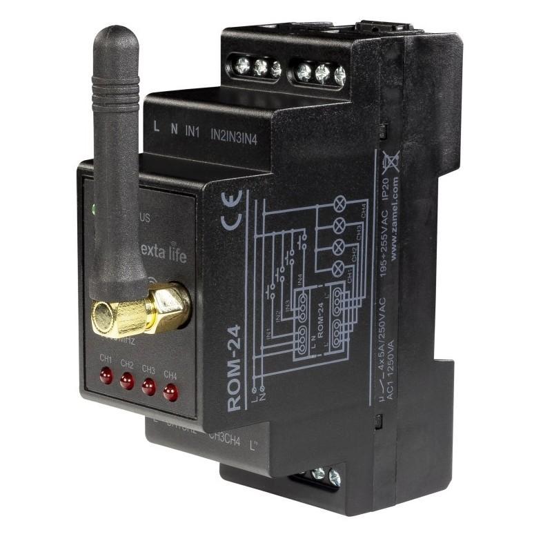 Exta Life - radiowy odbiornik modułowy 4-kanałowy ROM-24