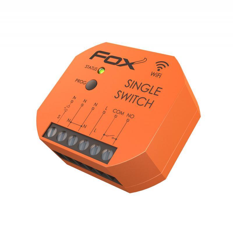 FOX - Przekaźnik jednokanałowy Wi-Fi 230V SINGLE SWITCH